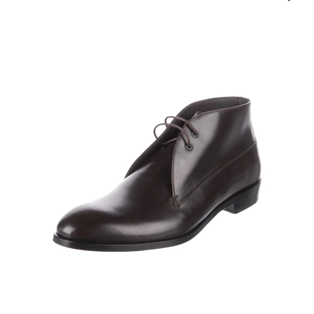 Robert Clergerie Nib Serge-Dese Brown Leather Chukka Boot 10.5 Eu 43 1/2